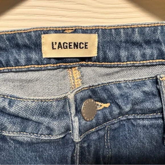 L'AGENCE Ruth Straight-Leg Jeans 👖 Color Cowan✨ Straight Leg